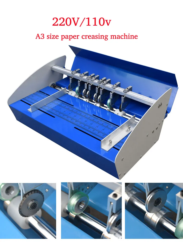 

220V/110v Electric paper creasing machine 460mm Electric folding machine paper creaser Scorer paper Cutter perforating machine