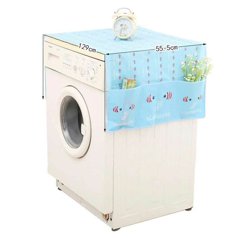 High Quality PEVA Washing Machine Cover Dust Proof Washing Machine Coat Water Proof Cover Refrigerator Cover Housing Accessories