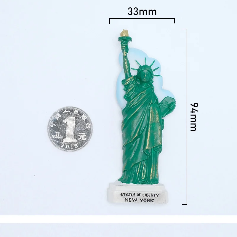 Tourist souvenirs America statue of liberty USA flag New York 3d refrigerator fridge magnets collection gifts home decoration