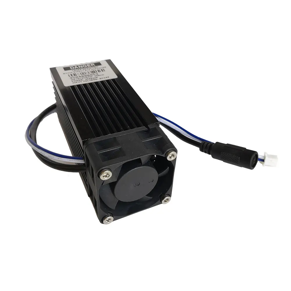 Focusable 4W 4000mW 450nm Blue Diode Laser Module With TTL/PWM DC24V 12V for Cutter Engraver CNC Accessories