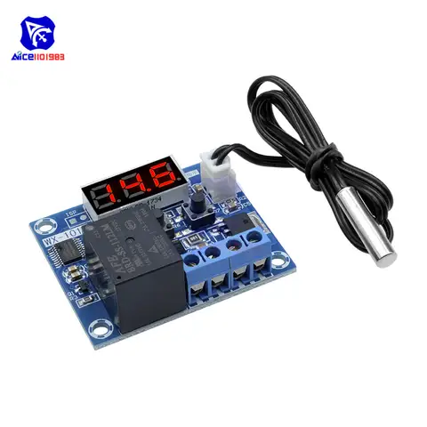 diymore Digital LED Temperature Control Switch Module Thermostat Waterproof NTC Sensor Probe DC 12V WX-101W