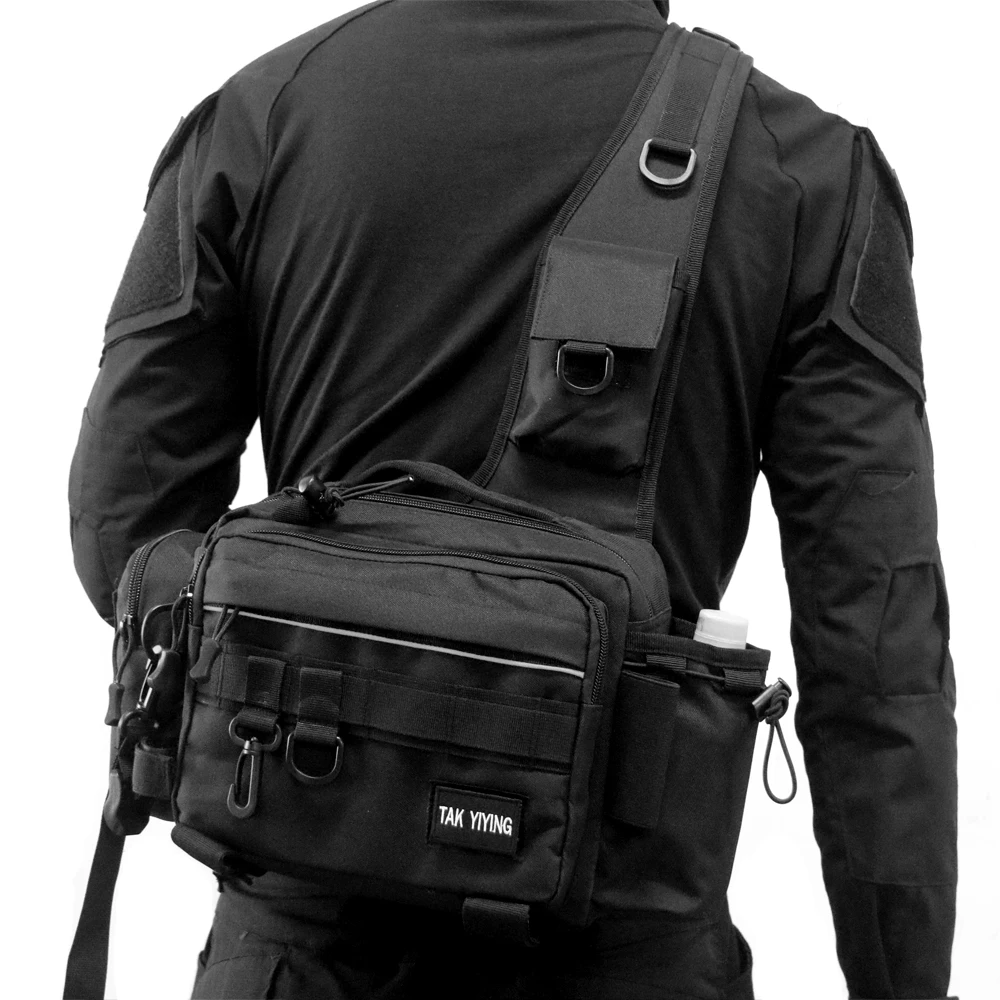 Tactical Shoulder Backpack,Sling Fishing Tackle Bag Outdoor Fishing Storage Pack