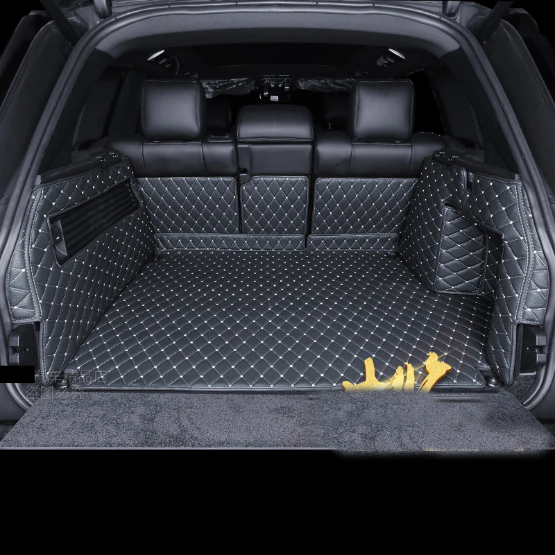 luxury fiber leather car trunk mat for range rover 2014 2015 2016 2017 2018 2019 2020 range rover sport L494 l405 accessories