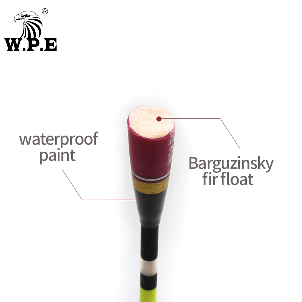 WPE-Barguzinsky Flutuador De Pesca Bobber Vertical Bóia Tackle, Flutuadores De Abeto, Tamanho 4g, 5g, 6g, 27.5cm, 28.5cm, Marca, 5Pcs por Conjunto