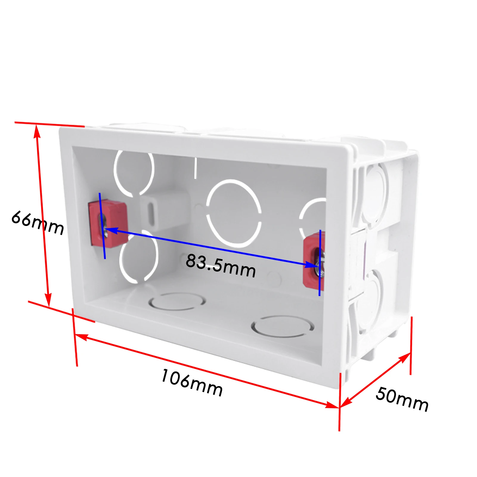 EU UK US 86 118 146 Switch Junction Box for Wif Light Switch, Internal Mounting Switch Box