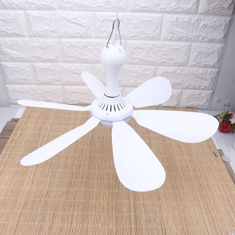 AC 220V 20W 6 Leaves Ceiling Fan 16.5inch Silent Household Bedroom Hanging Fan for School dorm room dormitory