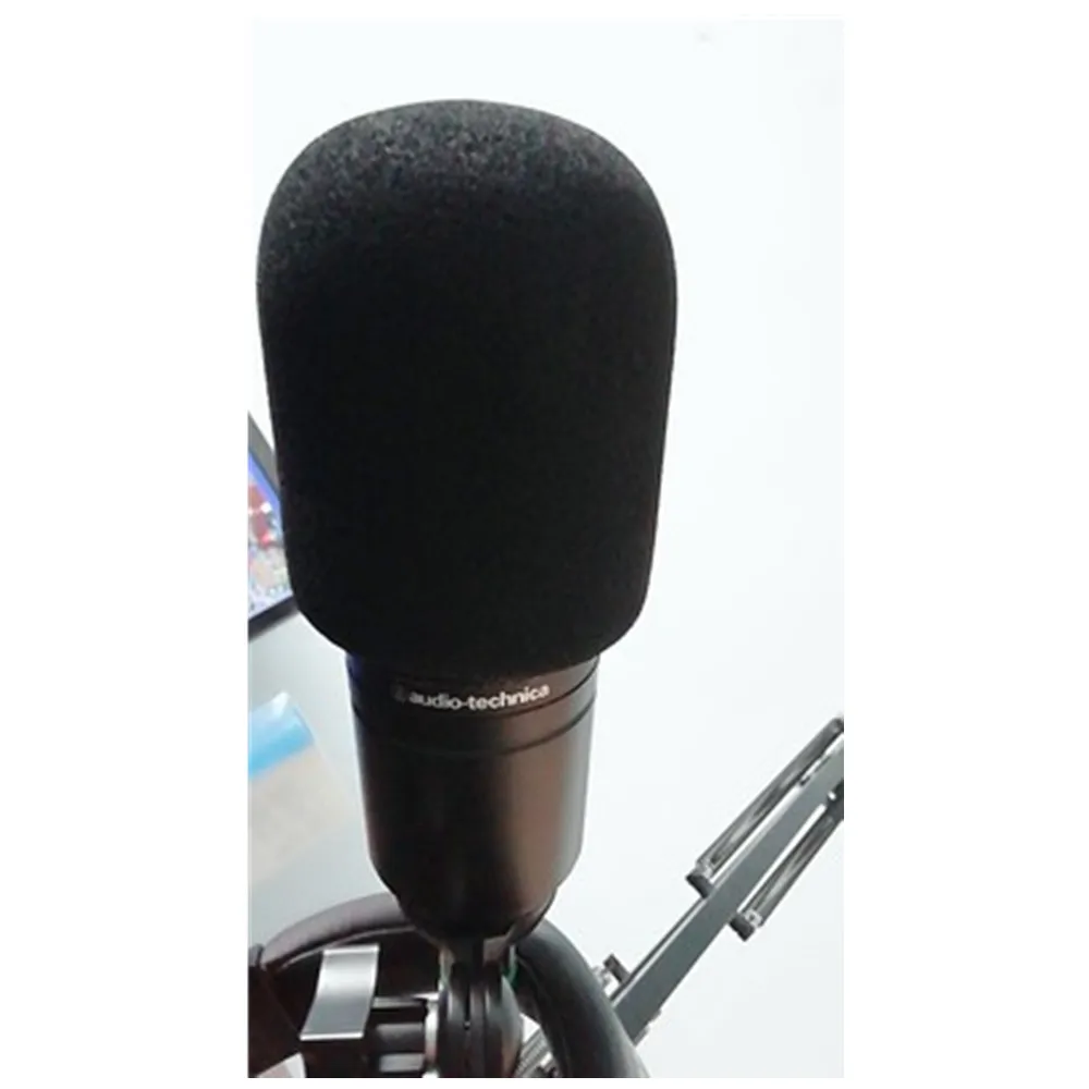 Funda de espuma a prueba de viento para micrófono, parabrisas peludo para Audio Technica ATR2500 AT2035 AT 2020 2035 2050