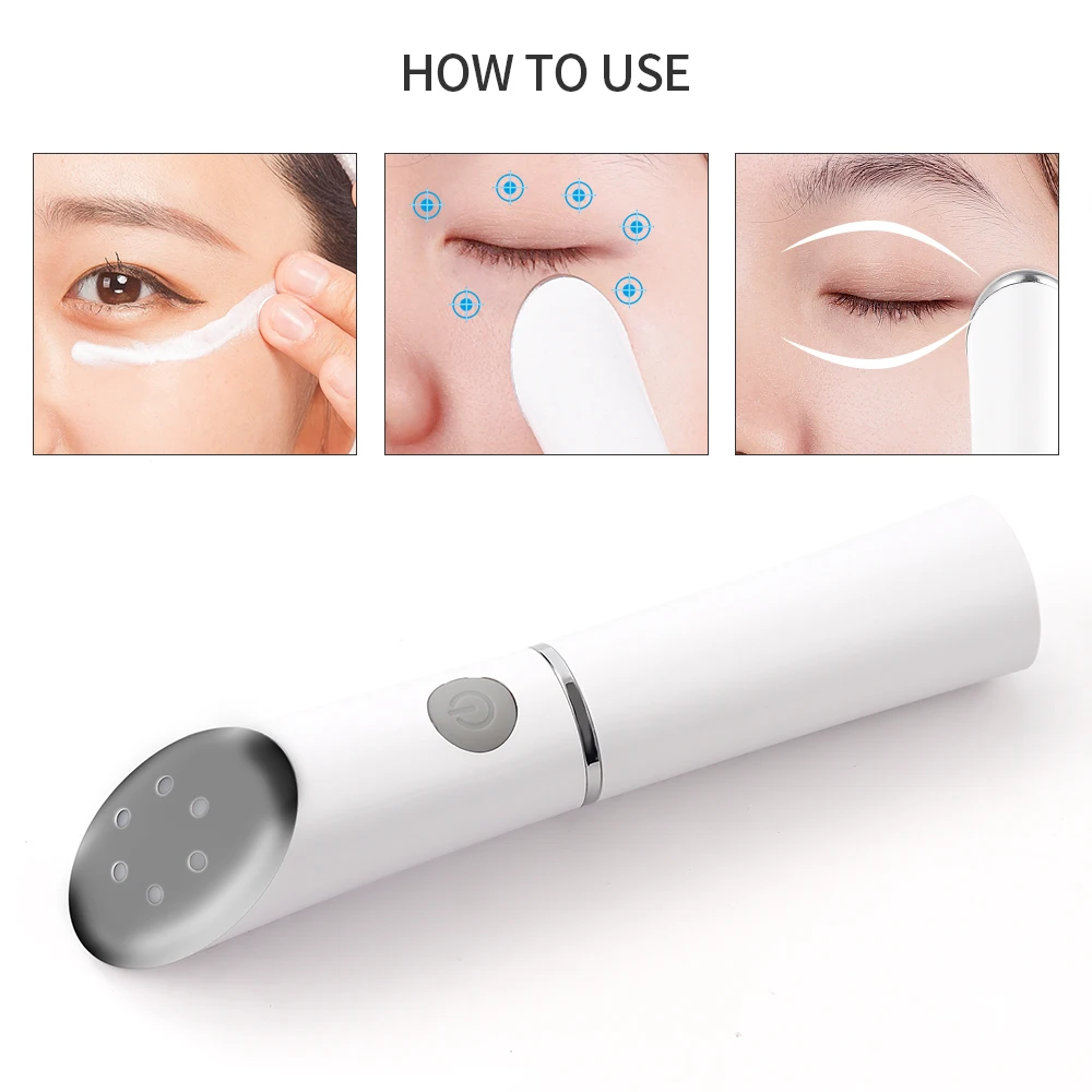 Electric Eye Massage Device Anti Aging Wrinkle Eye Patch Relief Micro-Vibration Massage Beauty Machine Eye Skin Care Tools