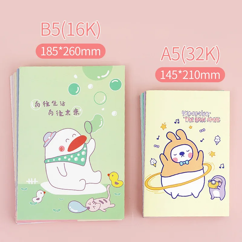 A5 Spiral Notebook 60 Sheets Bunny Daily Weekly Planner Note book Time Organizer School Office Supply Notepad Kawaii Stationery