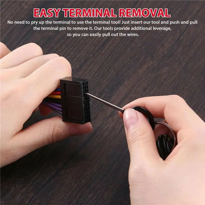 Car Connector Terminal Disassembly Ejector OBD Cable Plug Harness Unlocking Pick Pin Removel Extraction Tool Needle Withdrawal