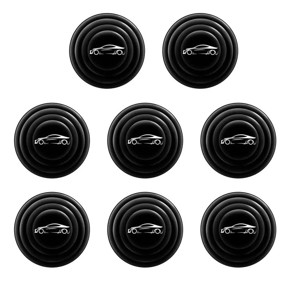 Car Door Protection Sticker Door Shock Absorber Self Adhesive Collision Avoidance Soundproof Seal Sticker 8Pcs/Set