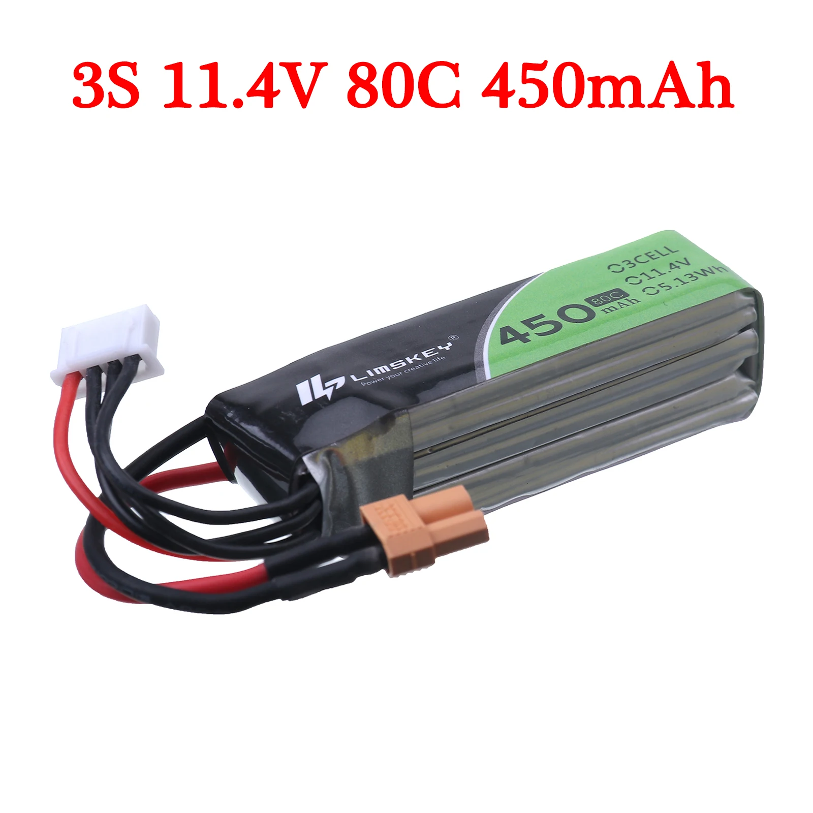 450MAH 3S 80C HV 11.4V LiHV Lipo Battery With XT30 Plug For iFlight CineBee BetaPFV Beta 85X Brushless FPV Drone RC Quadcopter