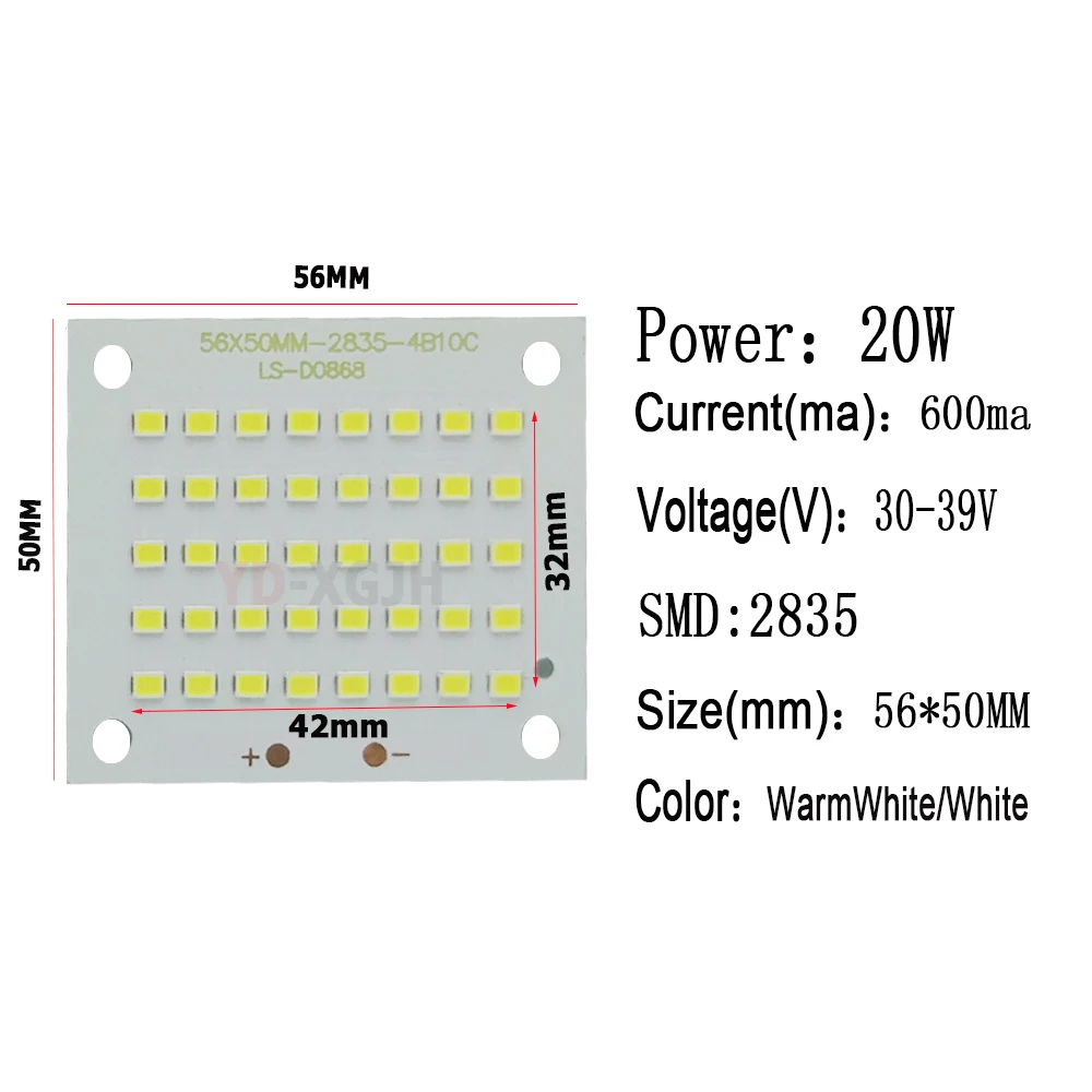 Odbłyśnik LED 100% pełnej mocy, płytka PCB, 10W, 20W, 30W, 50W, 100W, 150W, 200W SMD2835, płytka PCB LED, płytka aluminiowa do odbłyśnika LED