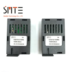 1/Pair 1X9 Single Mode Dual Fiber Optical Transceiver Module SC Interface 155M 20KM 3.3V 1310TX/1550RX And 1550TX/1310RX