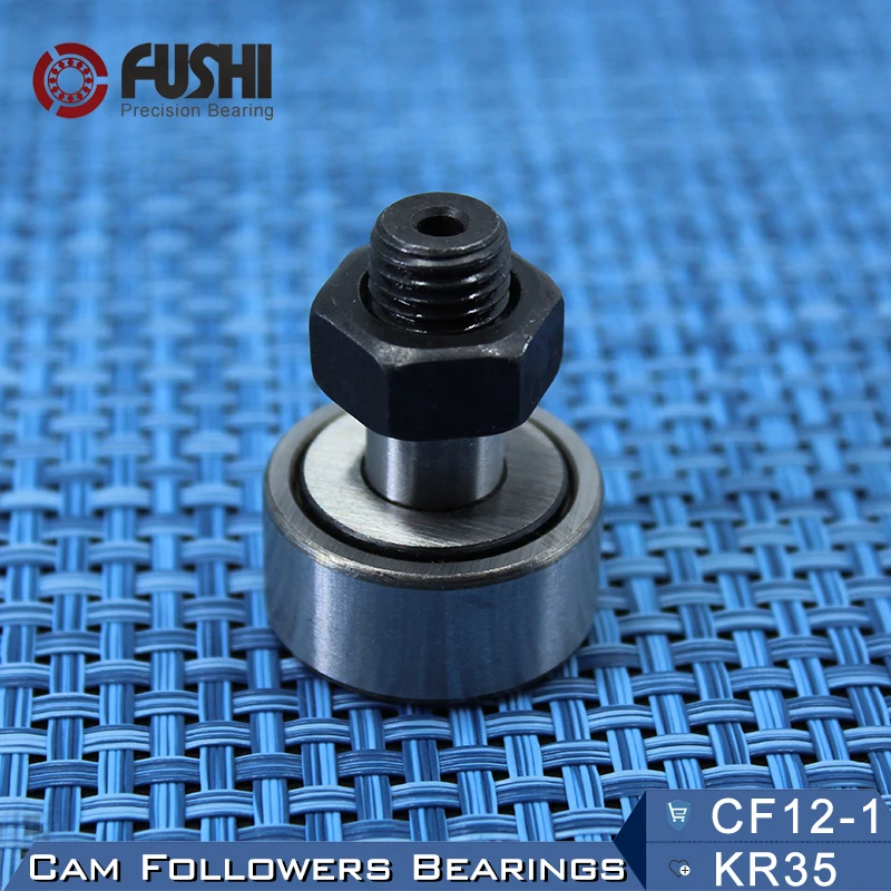 KR32 CF12-1 Cam Followers Bearing 12mm 1PC Stud Type Track Rollers KRV32 CF12B NAKD32 KR32PP / UU Bearings CF-12-1