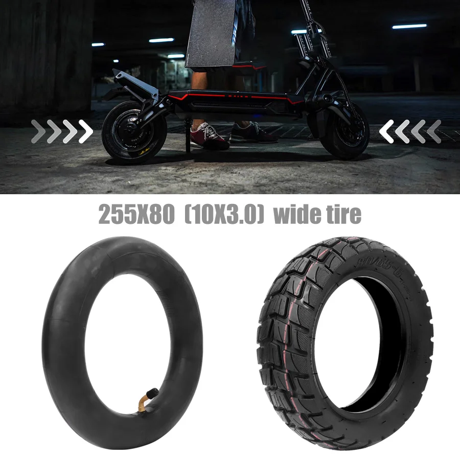 80/65-6 Tire for 10 Inch Folding Electric Scooter FOR ZERO 10X Dualtron FOR KUGOO M4 Thickened Widened 10x3.0 Tyre Inner Tube