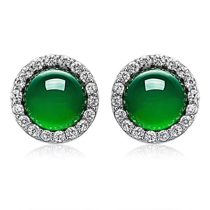 2020 Fashion Necklace Pearl Jewelry Set Freshwater Pearl 925 Sterling Silver Jewelry Green For Mother Women Gift