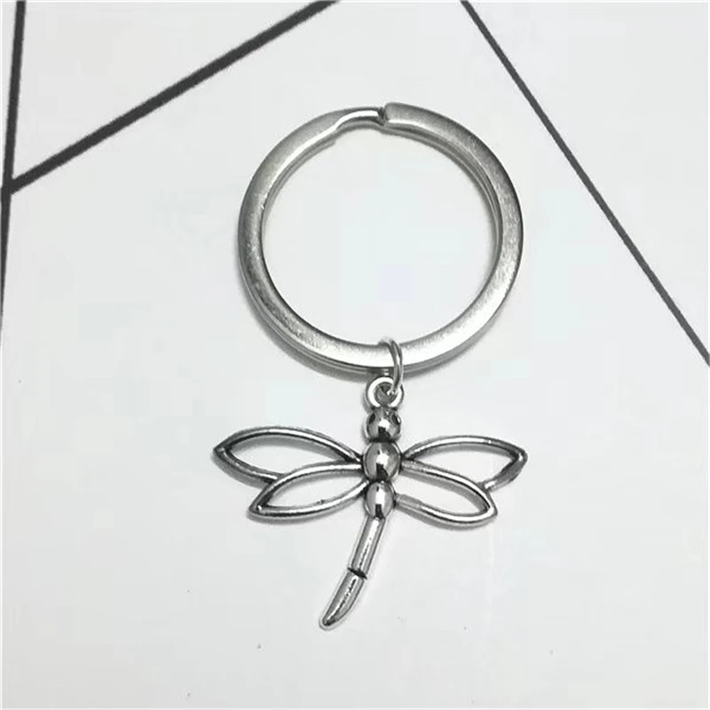 Dragonfly Keyring, Dragonfly Keychain, Animal Charm Keyring, Keychain Gift, Simple Keyring, Key Accessory, Dragonfly Charm