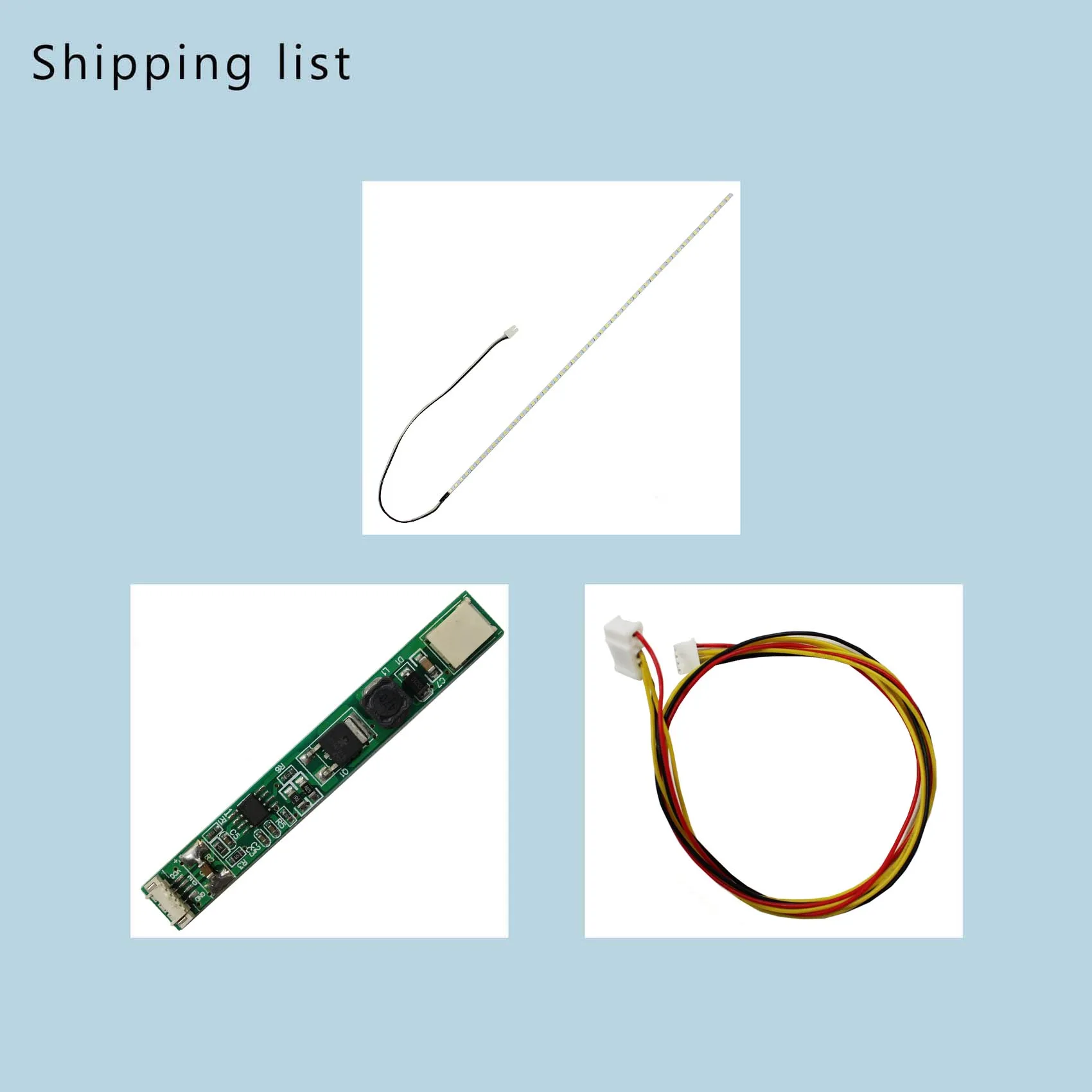 Комплект светодиодных лент для подсветки с преобразователем CCFL для 7-дюймового ЖК-монитора с диагональю 17 дюймов