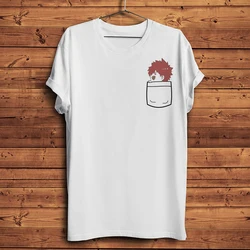 Sabaku no Gaara in pocket funny anime t shirt men summer new short sleeve casual tshirt unisex manga streetwear tee