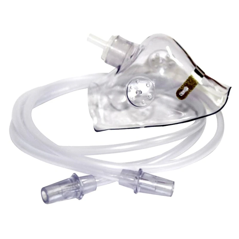 Disposable Non-rebreathing Oxygen Mask High Concentration Oxygen Mask with Adjustable Elastic Strap Universal Connector