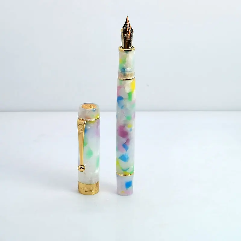 New Jinhao 100 Centennial Resin Fountain Pen Nib Fine 18KGP Golden Clip Business Office Gift Pen For Graduate Business Office