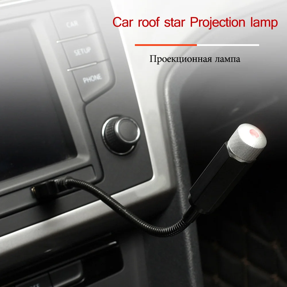 Mini LED Star Laser Projector Light USB Car DJ Disco Effects light Ambient Indoor Stage Night Lamp New Year Christmas decoration