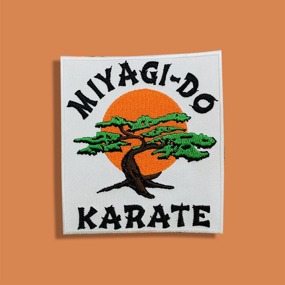 Miyagi-Do Karate Embroidered Custom Iron-On or Sew-On Patches for Clothing Limited Edition Retro Patches Vintage Cool Badges DIY