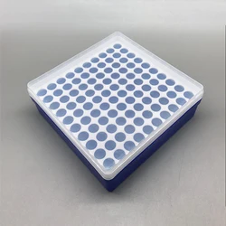 Caja de tubo de centrífuga de plástico, suministros de laboratorio, cajas de almacenamiento de tubo PCR, 0,5 ml, 1,5 ml, 2ml, 5ml, 1 ud.