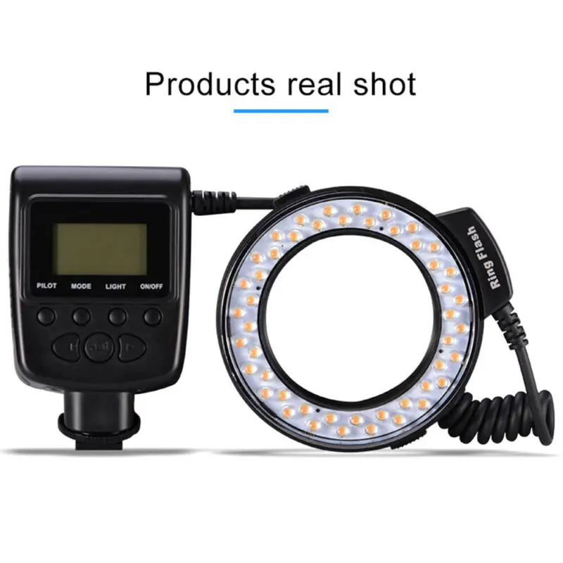 Led Macro & Ring Lights Flasher Speedlight Photo Flash Light for Canon Nikon Samsung Fujifilm Olympus Pentax Dlsr Cameras