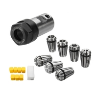 7Pcs ER11 1-7mm Spring Collets with ER11A 5mm Motor Shaft Holder Extension Rod Retail