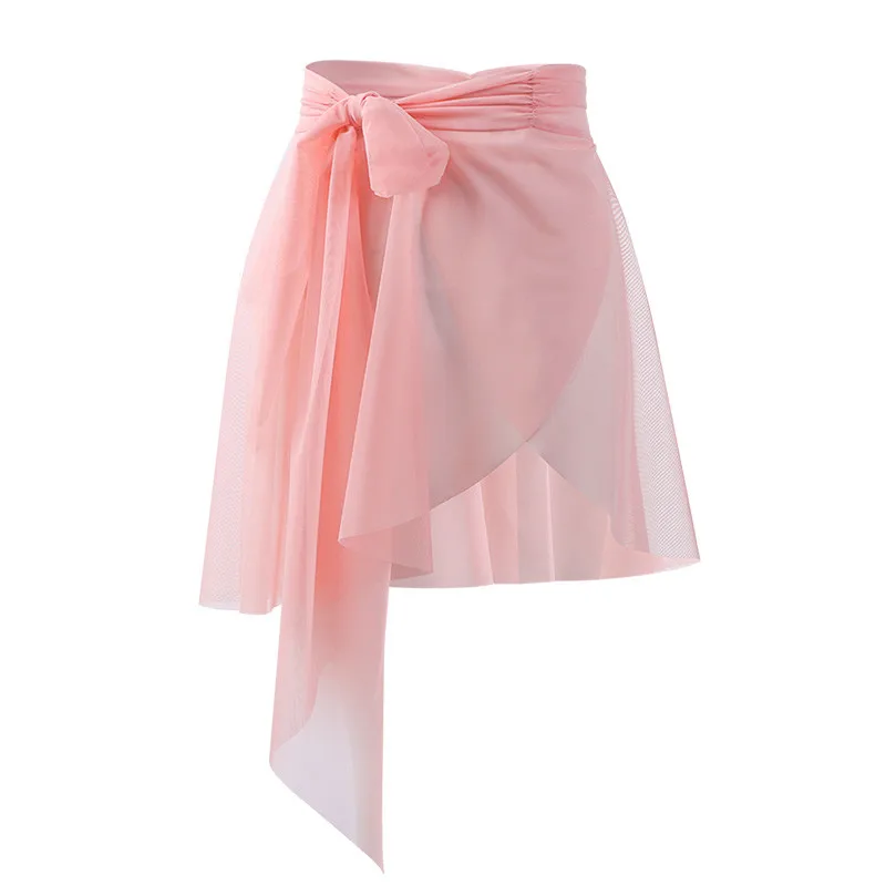 Tutu Ballet Rokken Tie Elastische Mesh Dans Rok Volwassen Roze Rok Tutu Zomer Tule Rok Dans Slijtage Chiffon Rok Voor meisjes