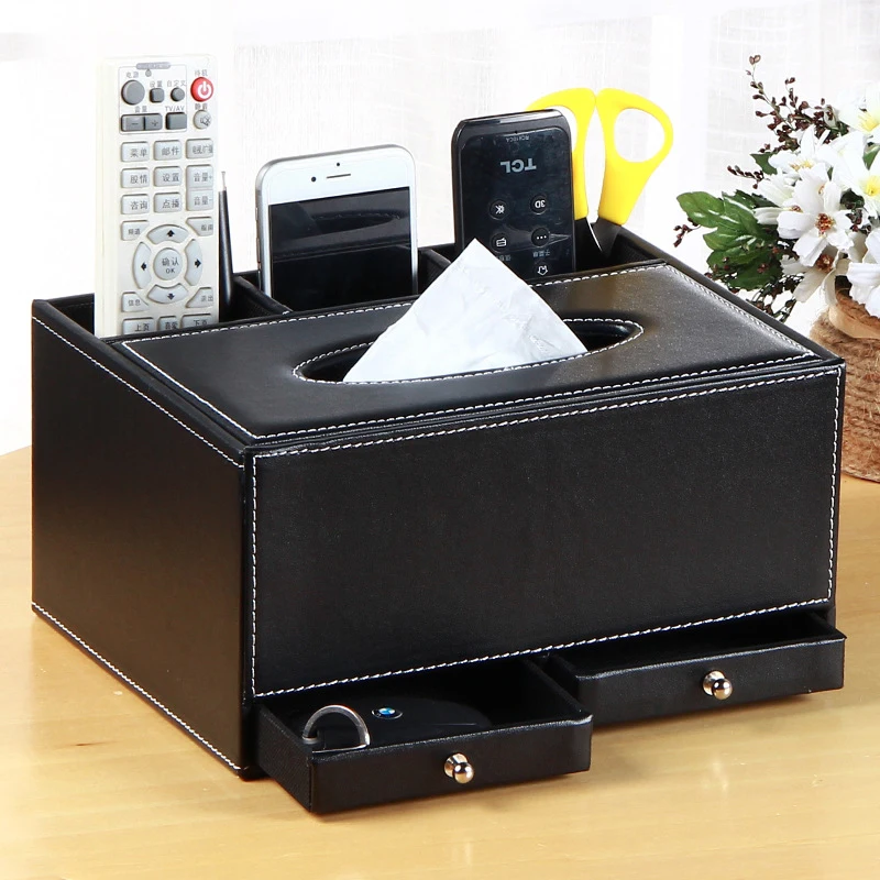 

Double drawer paper towel box cosmetics storage box storage bag paper napkin box