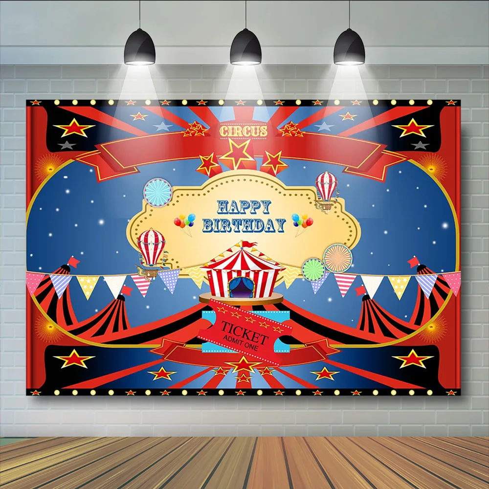 

Circus Time Newborn Baby Backdrops Circus Carnival Baby Shower Birthday Party Decor Cake Smash Photography Photostudio