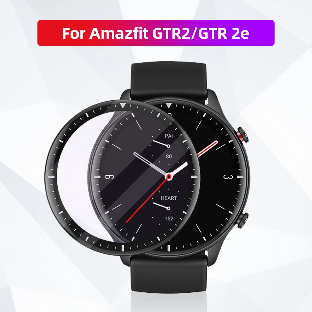 Soft Fiber Glass Protective Film Cover For Amazfit GTR 2 GTR 2e GTR2 GTR2e Smart watch Screen Protector Case