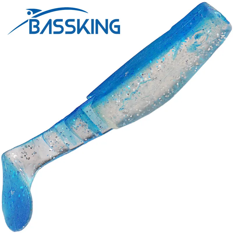 

BASSKING Fishing Lure 70mm 5.4g T-tail Wobblers Swimbait Carp Fishing Soft Lures Silicone Artificial Plastic Baits Leurre Souple