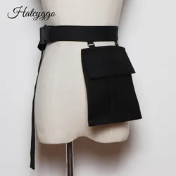 High Quality Wide Belt bag For Women Luxury Designer Dress Shirt Female Belts Automatic Buckle Belt  Phone Coin Purse Bag