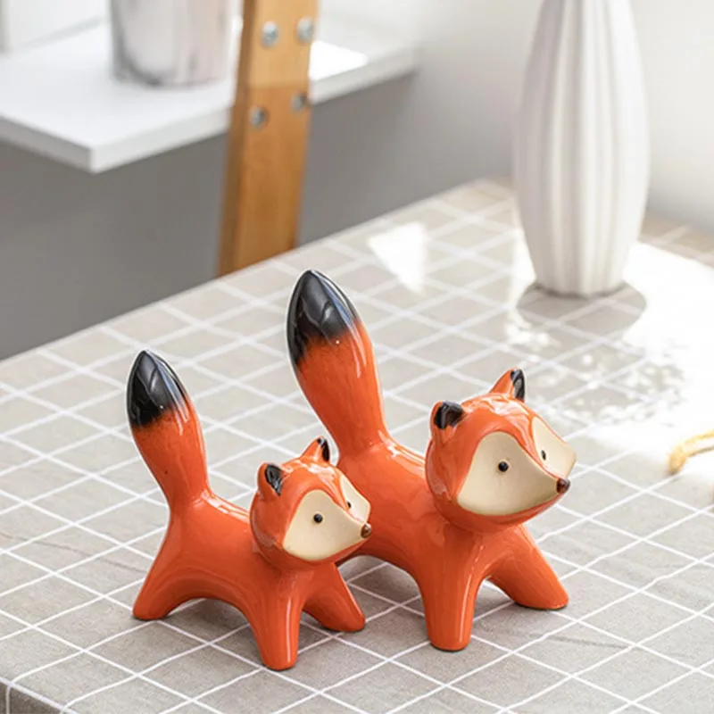 Amoy-Art Renard Statue Décor Figurine Fox Sculpture Arts Résine Animal Cadeau 20cm Amoy-Art Renard Statue Décor Figurine Fox Sculpture Arts Résine Animal Cadeau 20cm