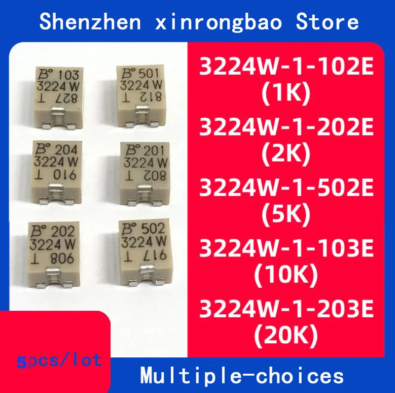 مقاييس الجهد الدقيقة 3224WSeries مقياس الجهد التشفير الرباعي 1-102E1-202E 1-103E 1-203E لسوق المكونات الإلكترونية #3