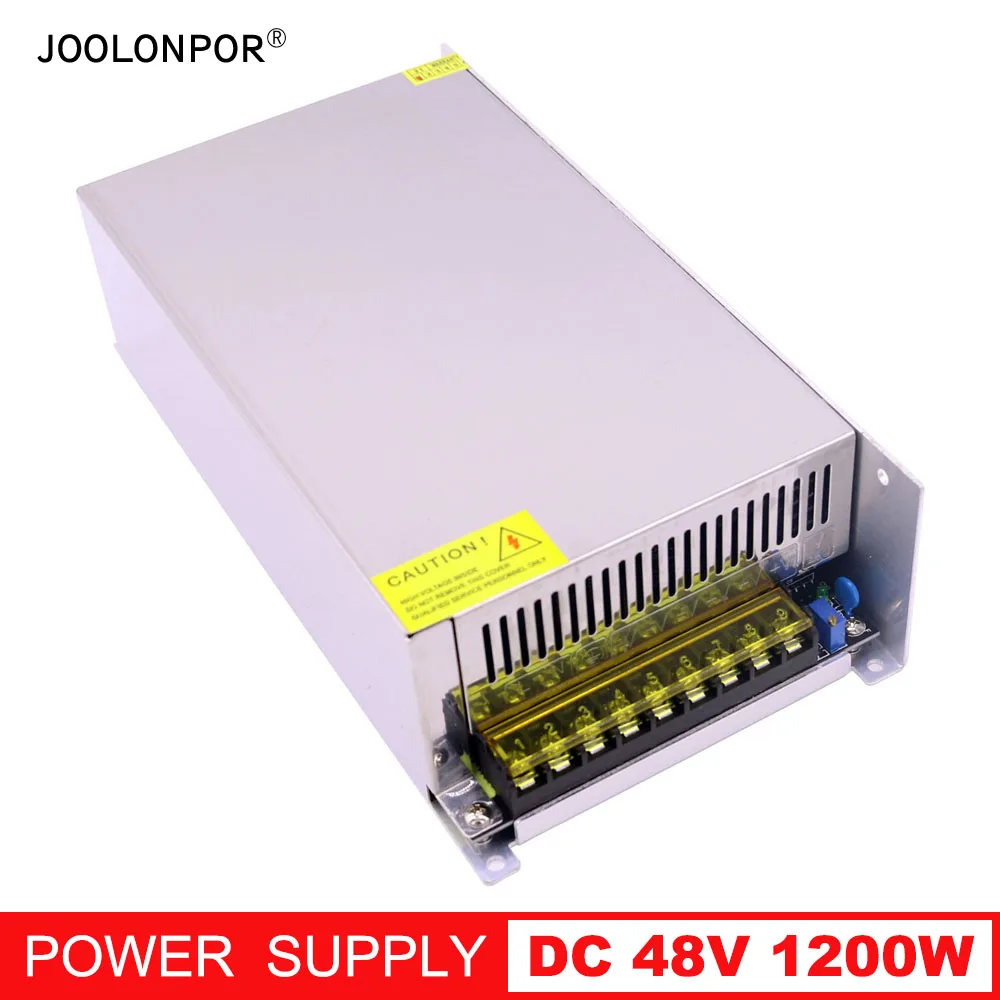 Dc Adaptor Power Supply 48V 25A 1200W Ac to Dc 48V Converter Power Supply 1200W High Power Motor Drive Power Supply 48V