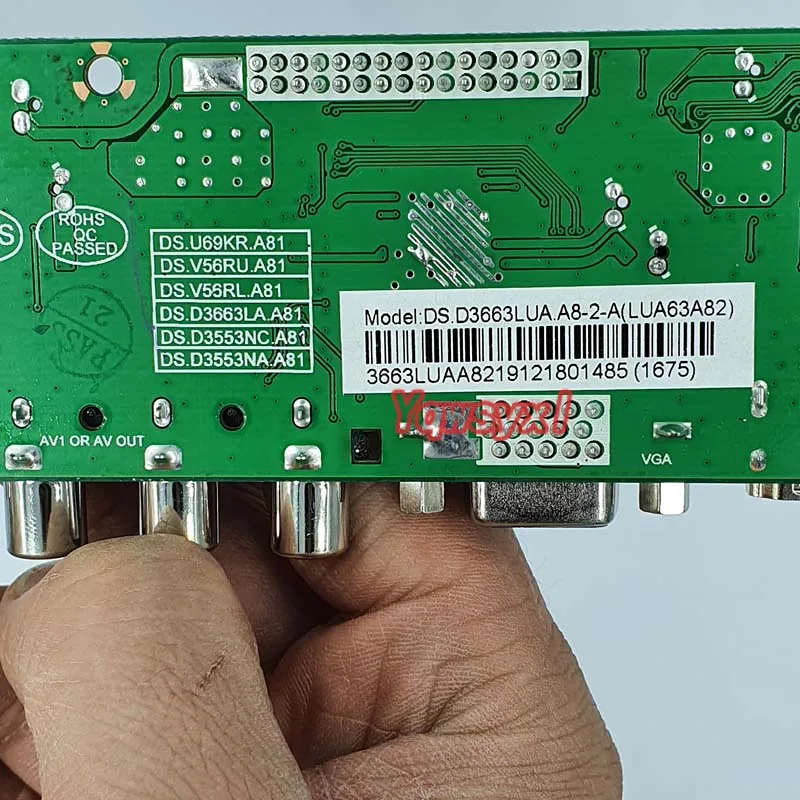 Yqwsyxl per LED/LCD scheda di Controllo di protezione della scatola di caso per DS.D3663LUA LUA63A82 3663 Segnale Digitale DVB-C DVB-T2 DVB-T