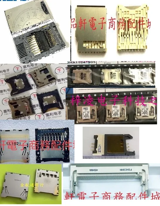 5PCS  TF SIM SD CF card slot card holder    SCDE1C0200     GSD090012SEU    254021MA006G100ZR    MSHN08-A0-0012   SD-DR9LFYGD1-TP