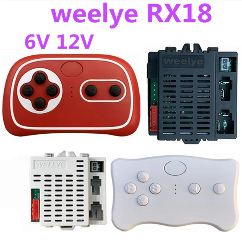 Weelye-coche eléctrico para niños, control remoto por bluetooth, 6V/12V, RX18, 2,4G, controlador de juguetes con función de arranque suave