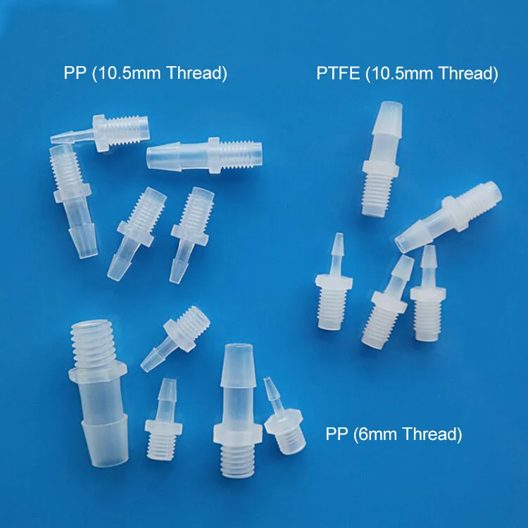 Imagem -02 - Junção Plástica do Tubo do Conector Farpado Médico para a Tubulação Peristáltica Flexível e a Conexão Fácil do Porto da Parte Inferior Lisa de Alta Qualidade