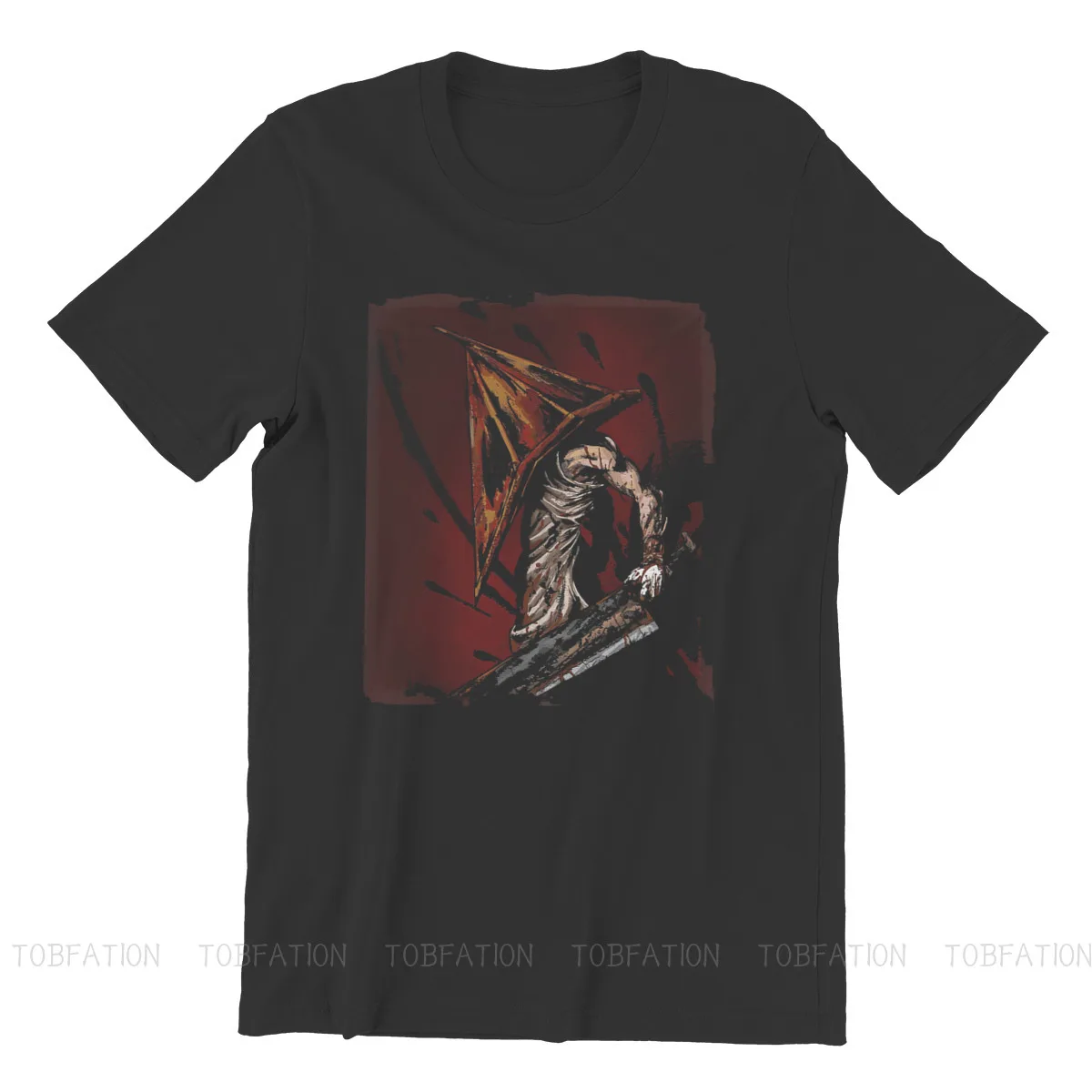 Resident Japanese Classic Survival Horror Game Pyramid Head Essential Tshirt Classic Grunge Men's Tees Tops Big Size Cotton