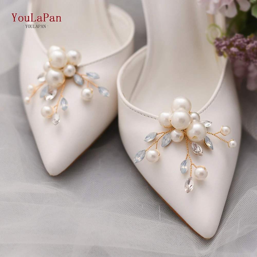 YouLaPan X24 Bridal Shoe Clip Wedding Shoes Buckle Clip-on Women Bride High Heel Clips Fashion Wedding Shoes Decoration