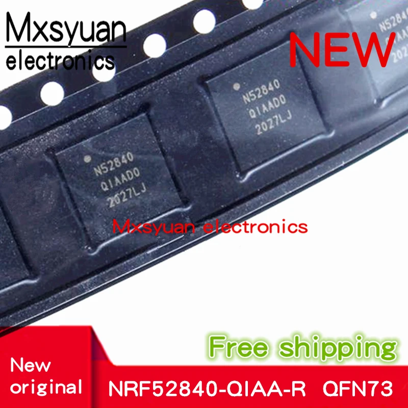 2PCS ~ 20 PÇS/LOTE NRF52840-QIAA-R N52840 NRF52840-QIAA QFN-73 2.4GHz Bluetooth 5.0 chip original Novo