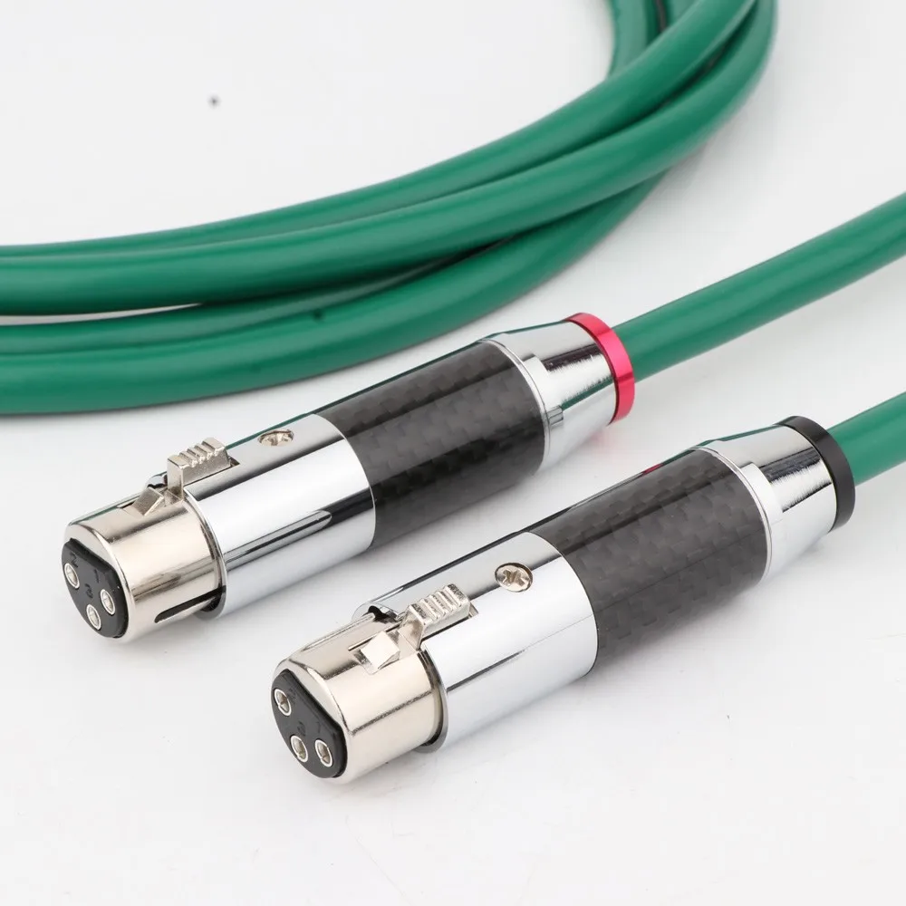 كابل الصوت ، سي فاي ، مطلي بالفضة ، 6N OFC ، هاي فاي ، XLR ، ذكر إلى أنثى ، جودة عالية