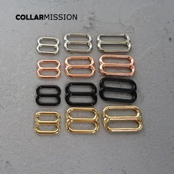 1pc Metal Non-Welded plating Roller Pin Adjuster buckles For Backpacks Straps cat dog collar DIY accessory for 15mm 20mm 25mm