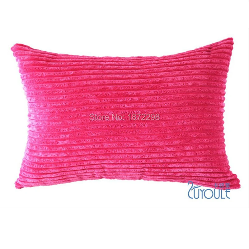 Corduroy Striped Cushion Covers 30X50cm 50X70cm Solid For Sofa Chair Car Pillowcase HT-NPCJC-CL